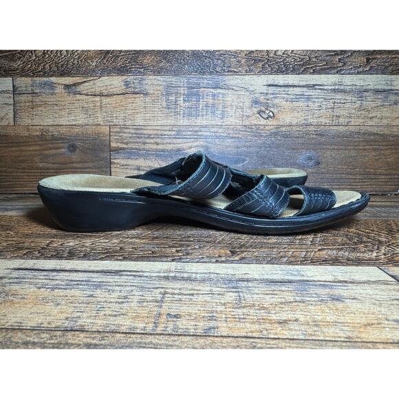 Women's Sz 9 Clarks Slip On Sandals Boho Summer Sandals - Picture 5 of 9